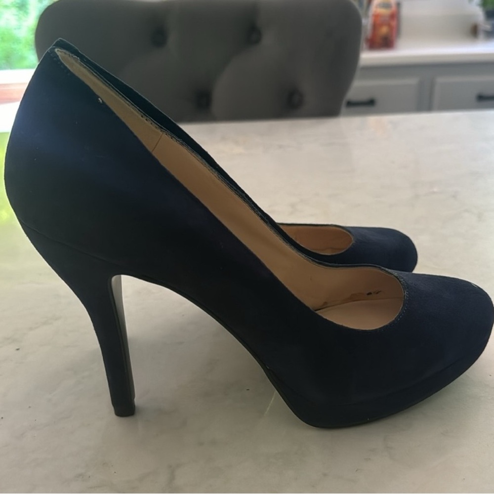 Navy Suede Pumps – Heels 👠 8